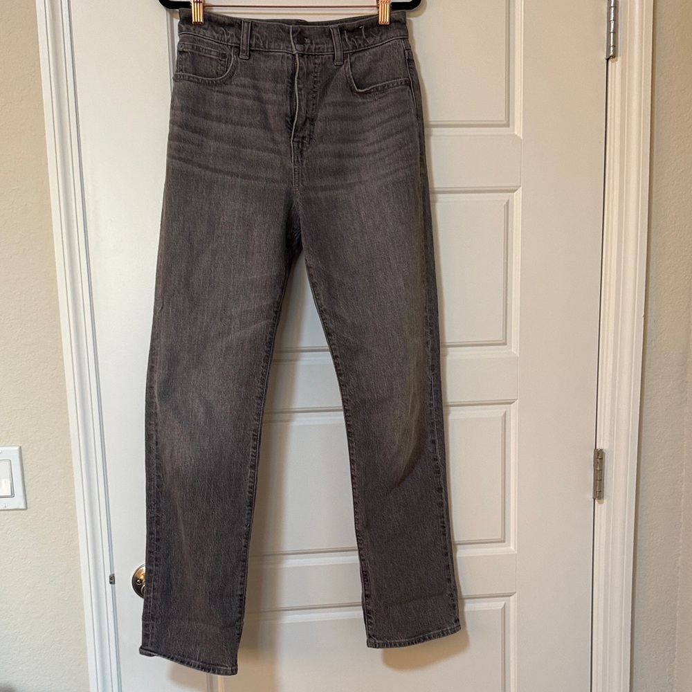 Madewell Women's Straight Leg Charcoal Jeans